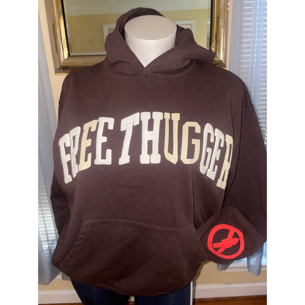 Travis Scott CPFM Days Before Rodeo Free Thugger Hoodie Brown XL - Picture 5 of 6